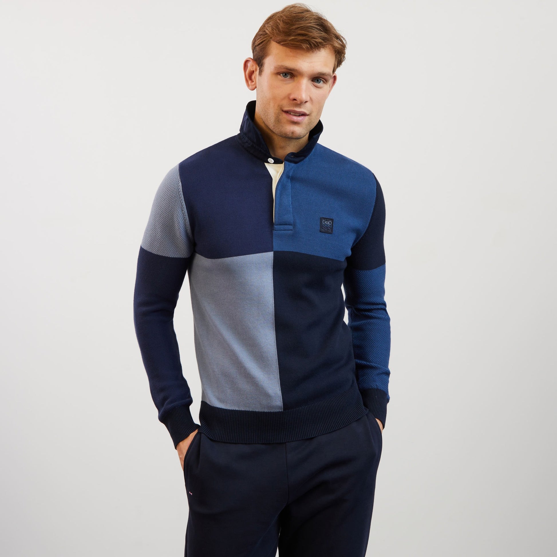 Pull jeu de maille colorblock Homme | Pulls Eden Park – Dralmeidacirplast