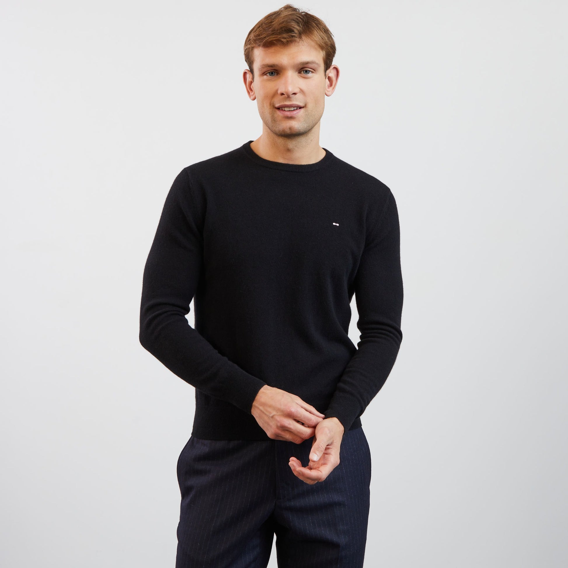 Pull noir on sale cachemire