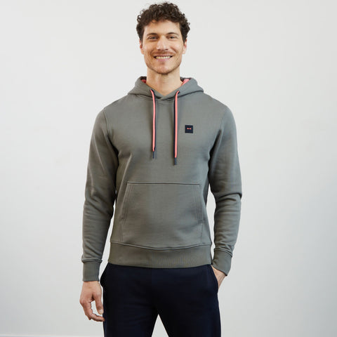 Sweat gris à capuche détails contrastants - Image 3