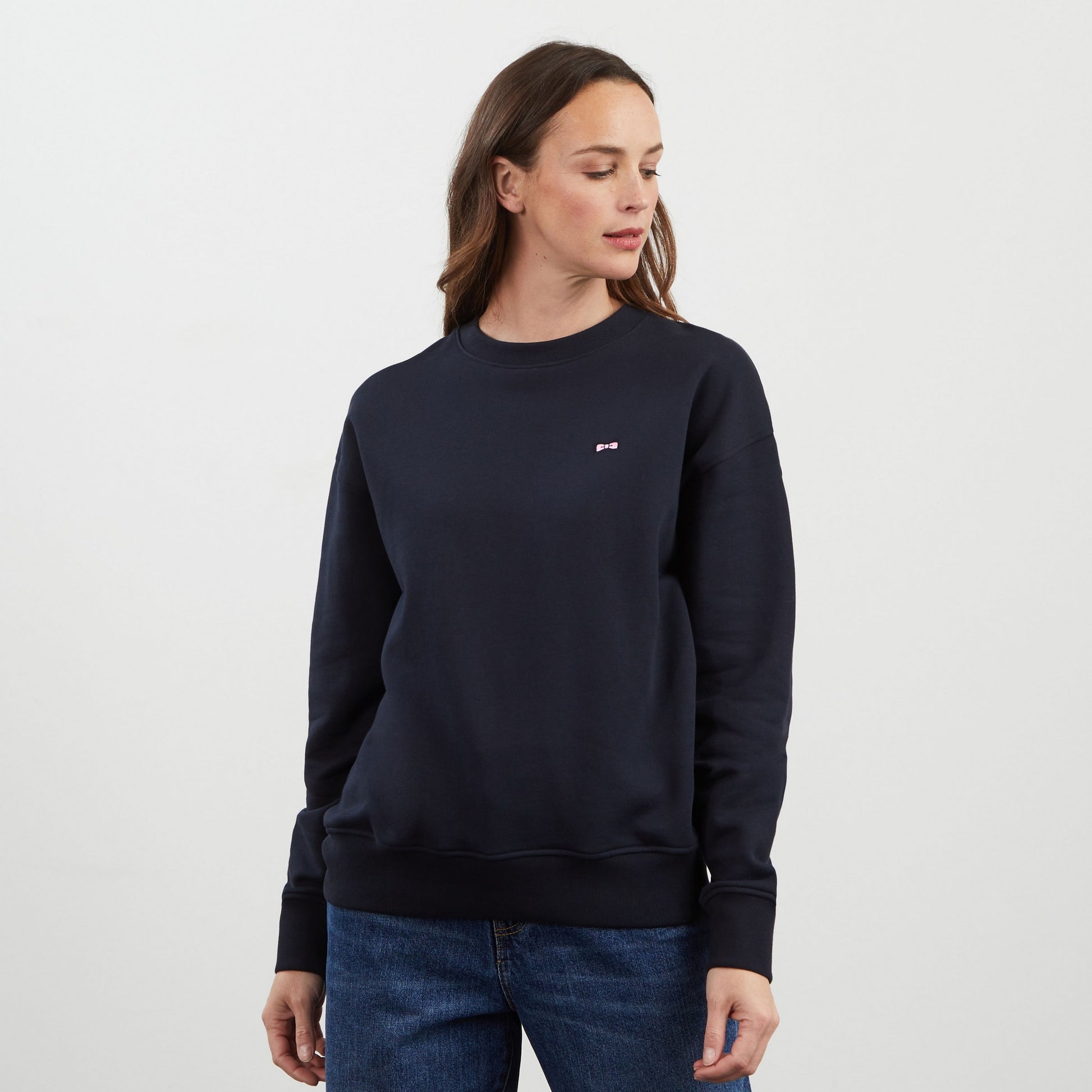 Sweat bleu foncé uni