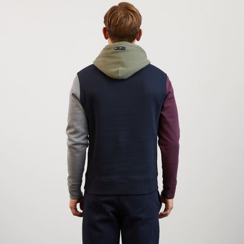 Sweat bleu marine colorblock - Image 3