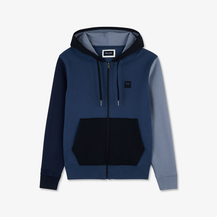 Veste Eden Park XV de France à capuche Hoodie Bleu Marine / Gris