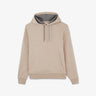 Sweat beige à capuche
