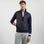 Sweat bleu marine zippé à col montant