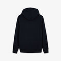 Sweat bleu foncé zippé à capuche