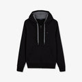Sweat noir zippé à capuche