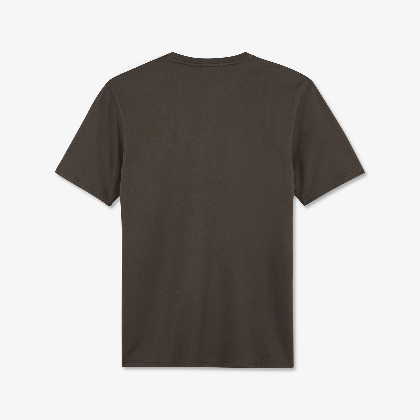 T-shirt kaki foncé manches courtes en coton Pima