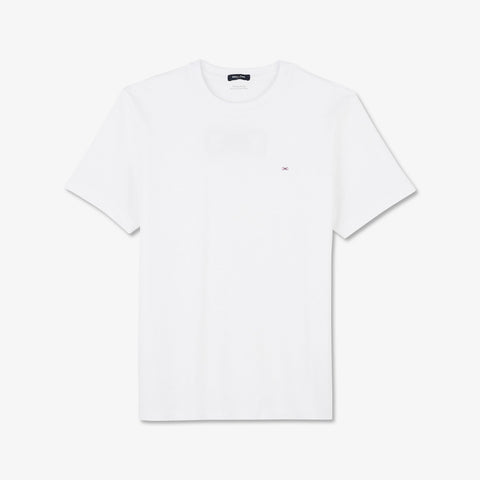 White T-shirt with embroidered bow tie on the back - Image 2