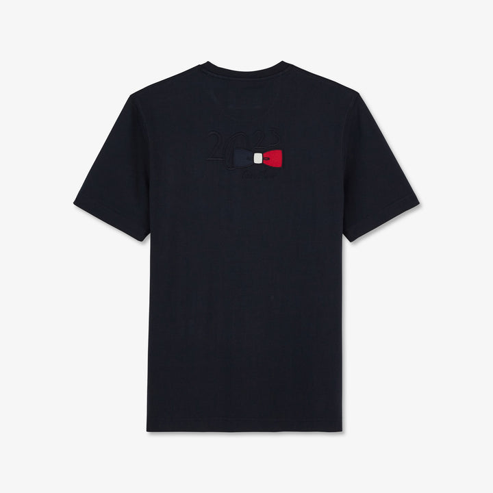 T-shirt bleu foncé à broderies 2023 - France