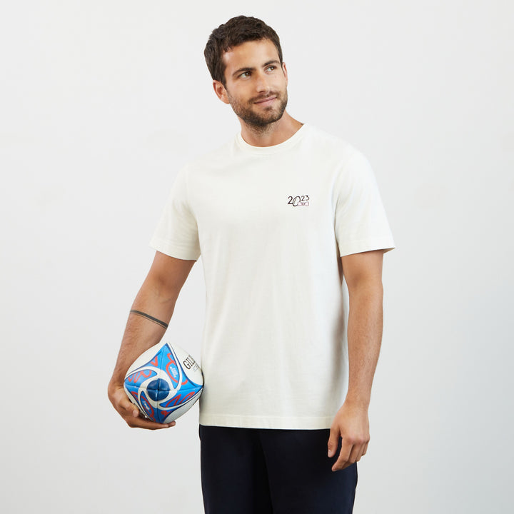 T-shirt blanc à broderies 2023 - Angleterre