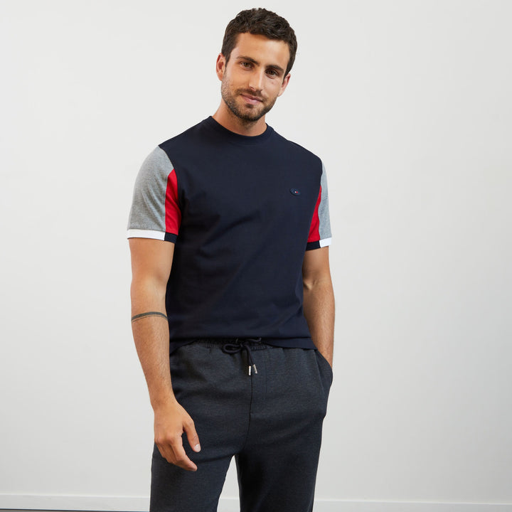 T-shirt colorblock rouge à broderie 10 dos