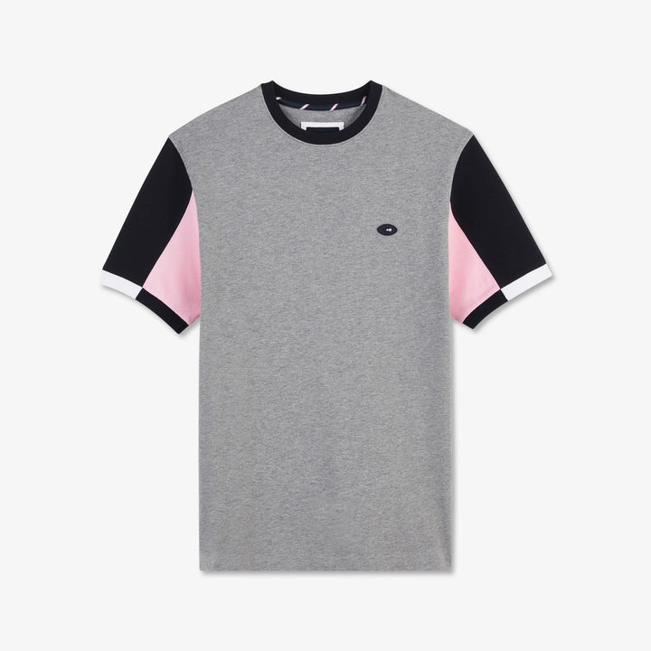 T-shirt colorblock rose à broderie 10 dos