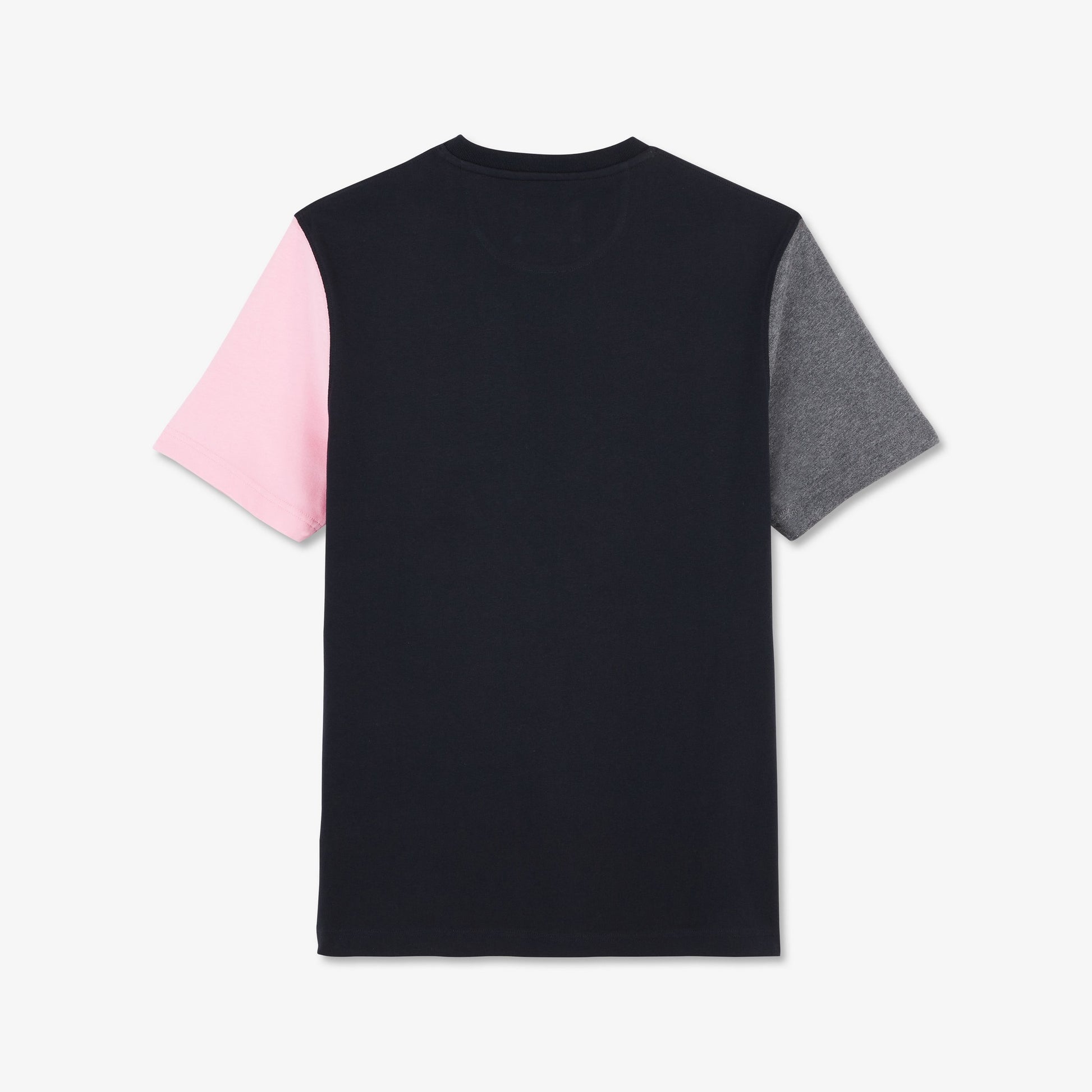 T-shirt manches courtes colorblock à logo écusson