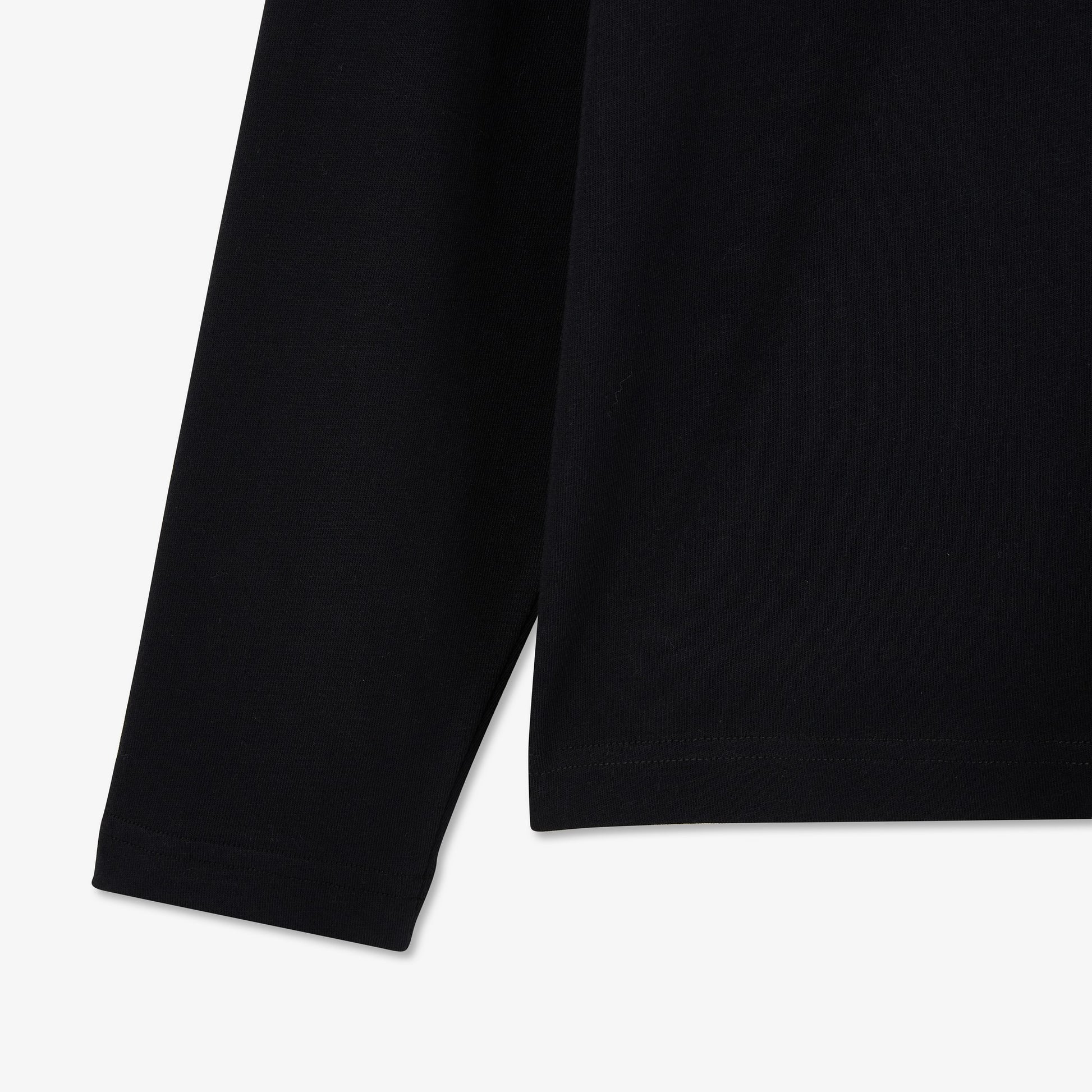 T-shirt noir manches longues broderie Eden Park French Flair