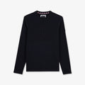 T-shirt bleu marine manches longues broderie Eden Park French Flair
