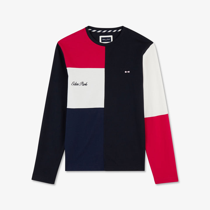 T-shirt colorblock manches longues