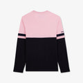 T-shirt bleu marine colorblock à manches longues