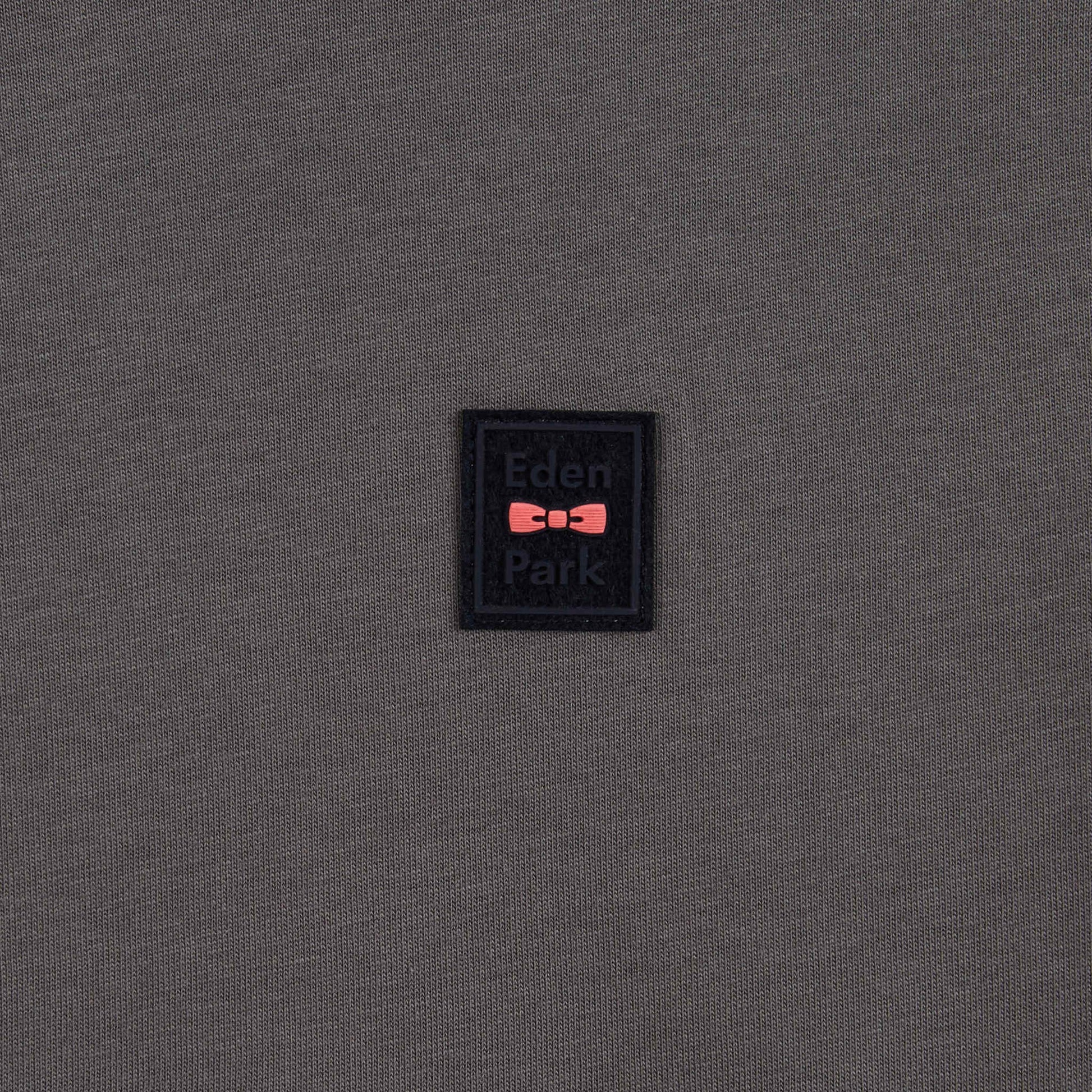 T-shirt gris colorblock à manches longues