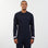 T-shirt colorblock bleu foncé manches longues détails tricolores