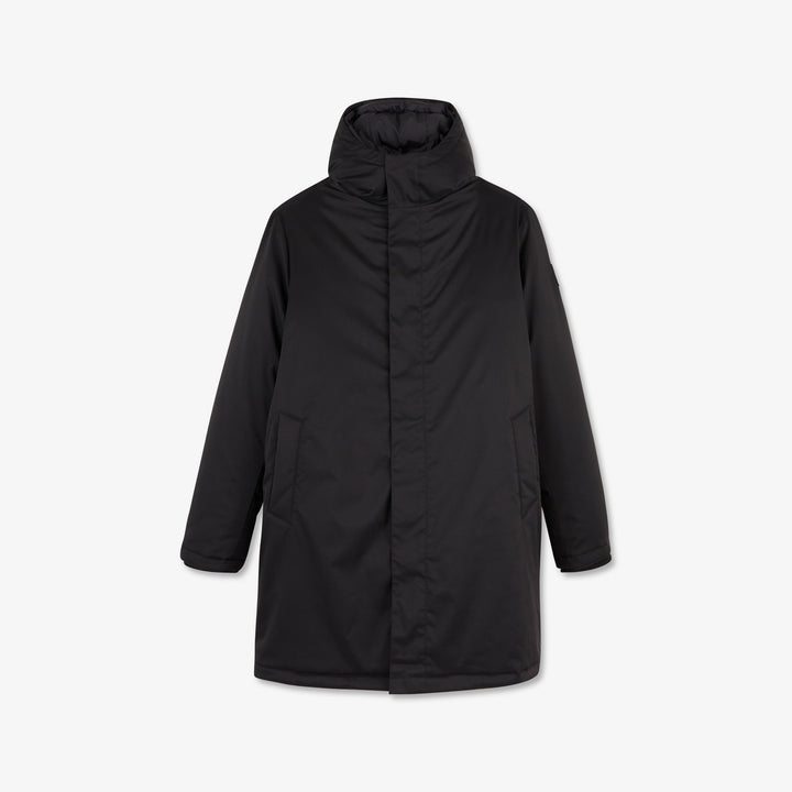 Parka 2 en 1 noire à capuche