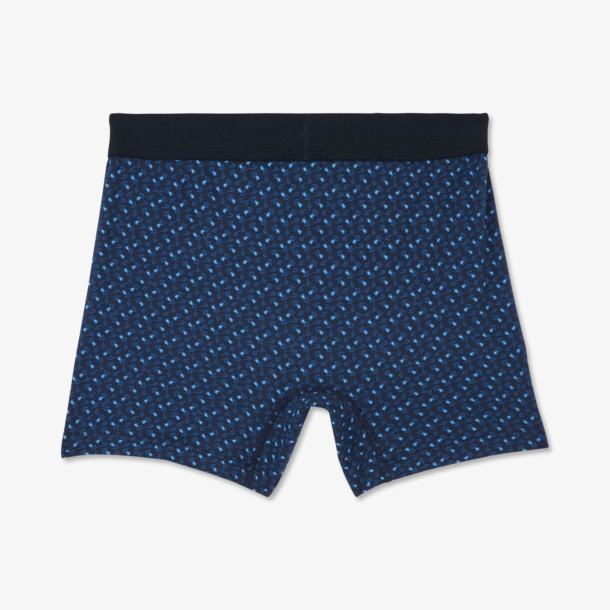 Boxer bleu imprimé exclusif fleuri