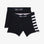 Pack de 2 boxers bleu marine détails rayures et uni