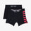 Pack de 2 boxers bleu marine détails rayures et uni