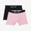 Pack de 2 boxers rose à pois et bleu marine uni