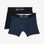 Pack de 2 boxers bleu rayé et bleu marine uni