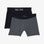 Pack de 2 boxers gris détails noeuds papillons et bleu marine uni