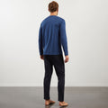 Pyjama bleu à micro-motifs exclusifs