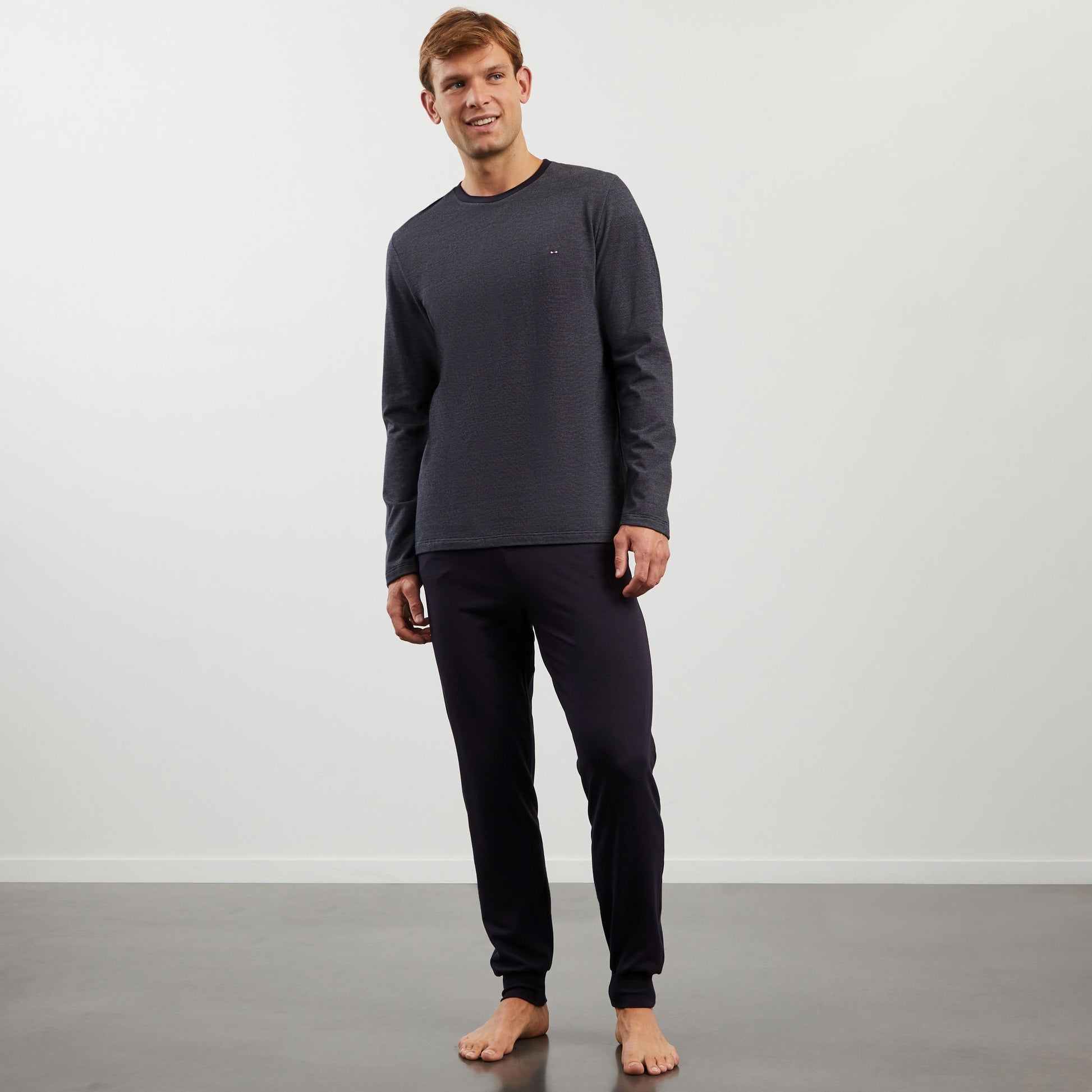 Pyjama long bleu marine
