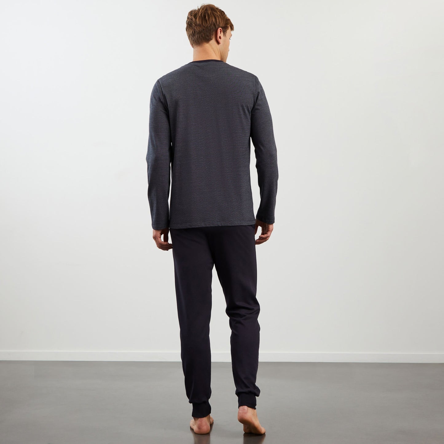 Pyjama long bleu marine