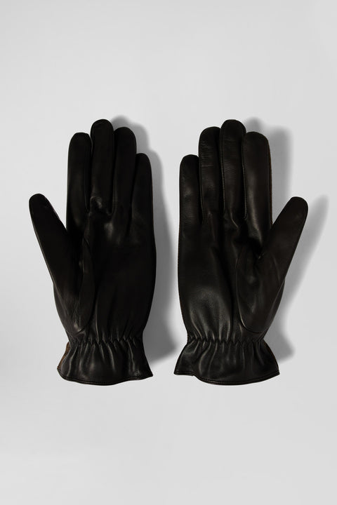 Brown smooth leather gloves - Image 3