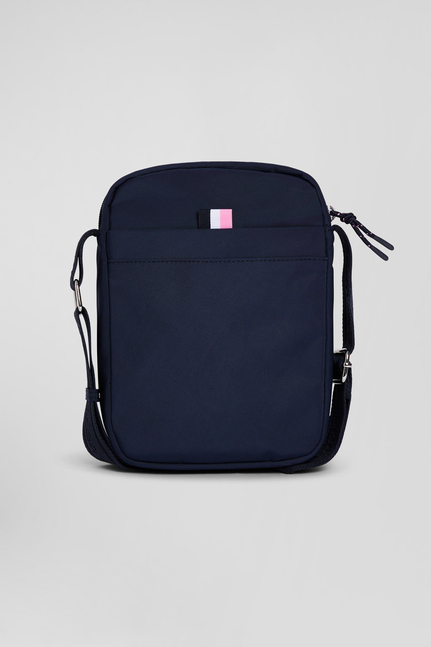 Mens blue messenger bag top
