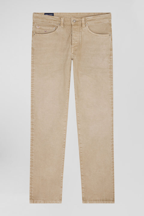 Pantalon 5 poches en coton stretch chanvre coupe Regular - Image 2