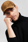 Casquette en velours côtelé noisette