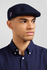 Navy blue beret cap