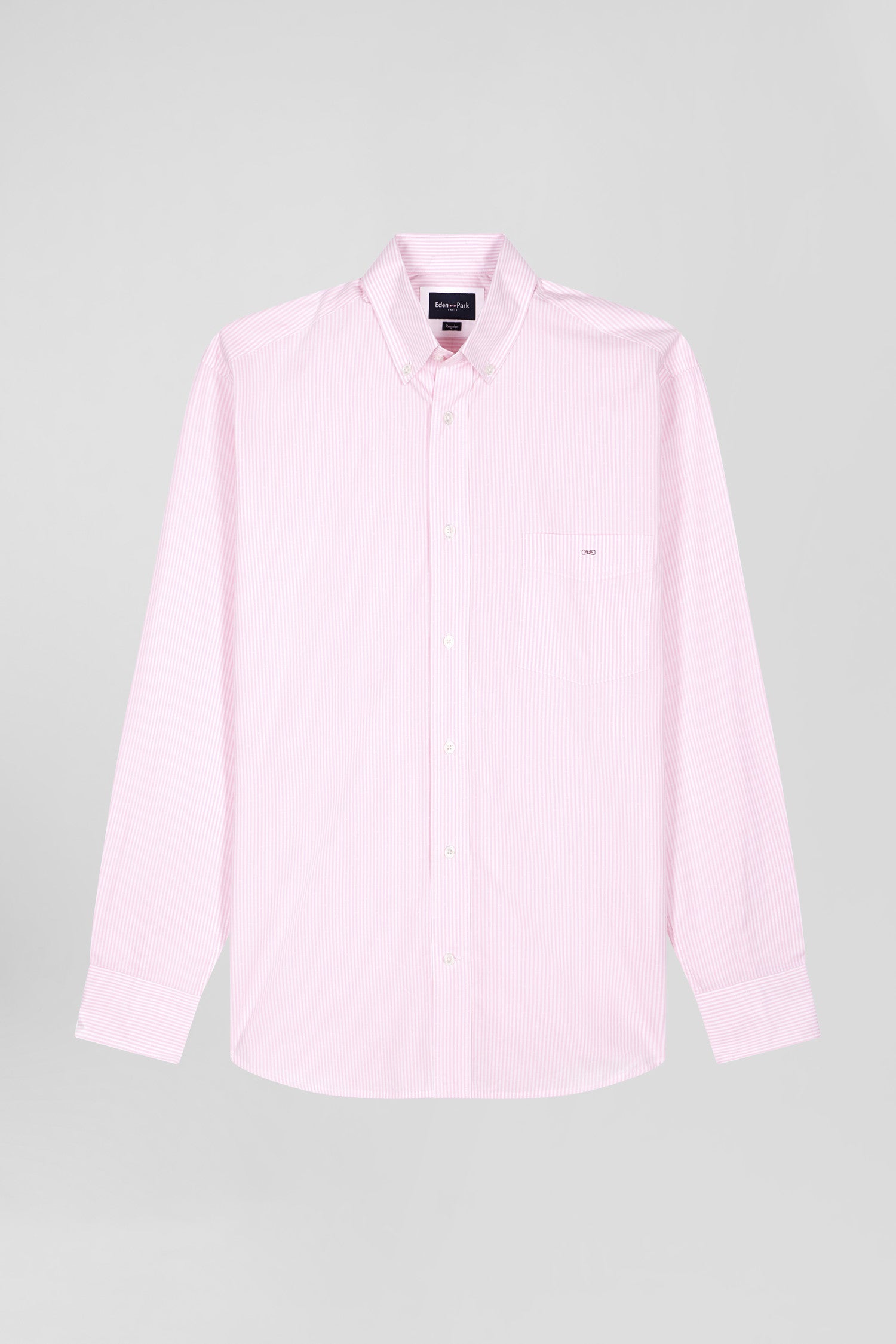 Chemise Décontractée Eden Park Club House - Rayures Pastel, Taille M, 100% Coton - Excellent état