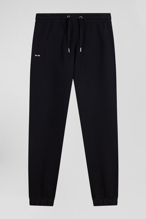 Regular black brushed fleece jogging bottoms - Image 2