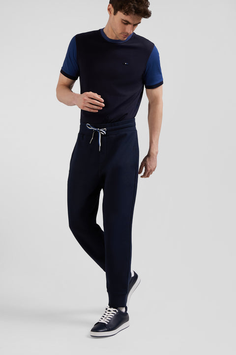 Relax navy blue brushed fleece jogging bottoms - Image 3