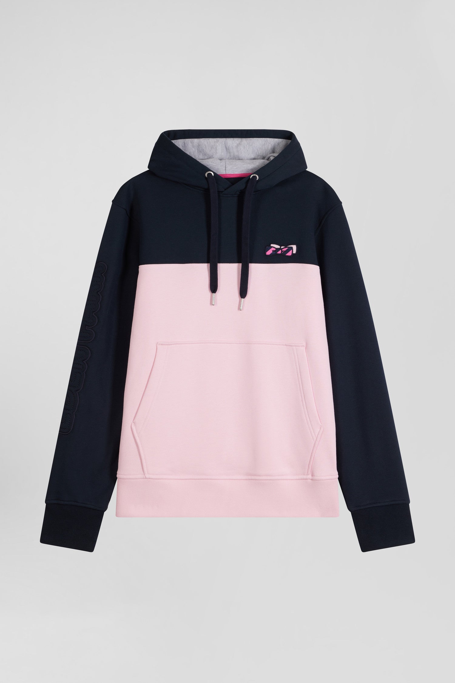 Regular pink cotton hoodie Eden Park