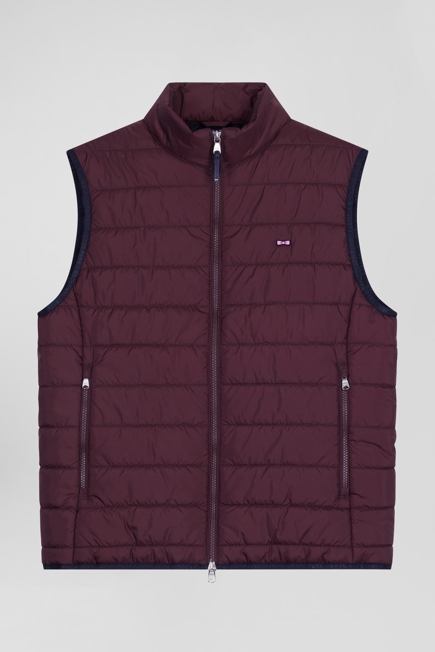 Mens burgundy puffer vest sales