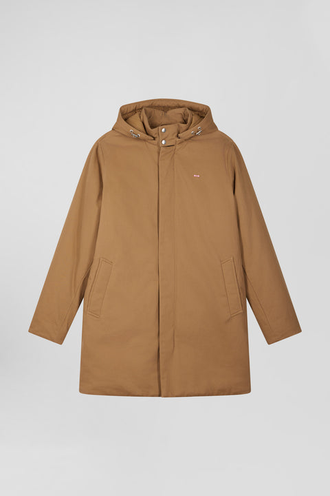 Parka à capuche en gabardine de coton noisette - Image 2