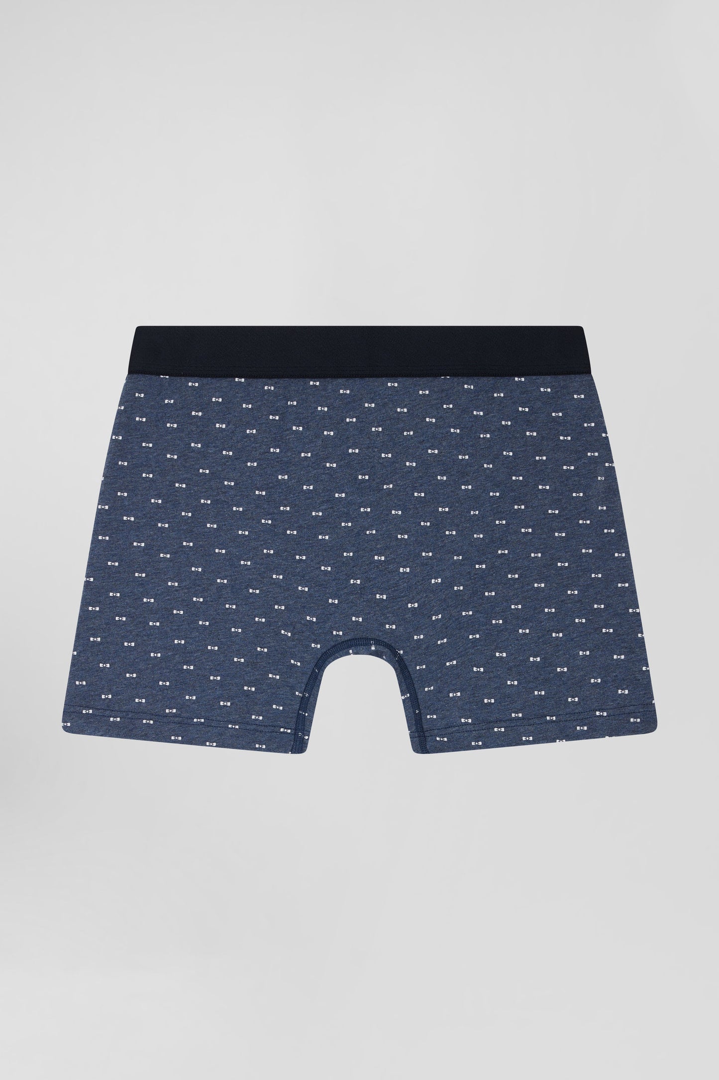 Boxer a micro motifs n ud papillon bleu et rose en coton stretch Eden Park