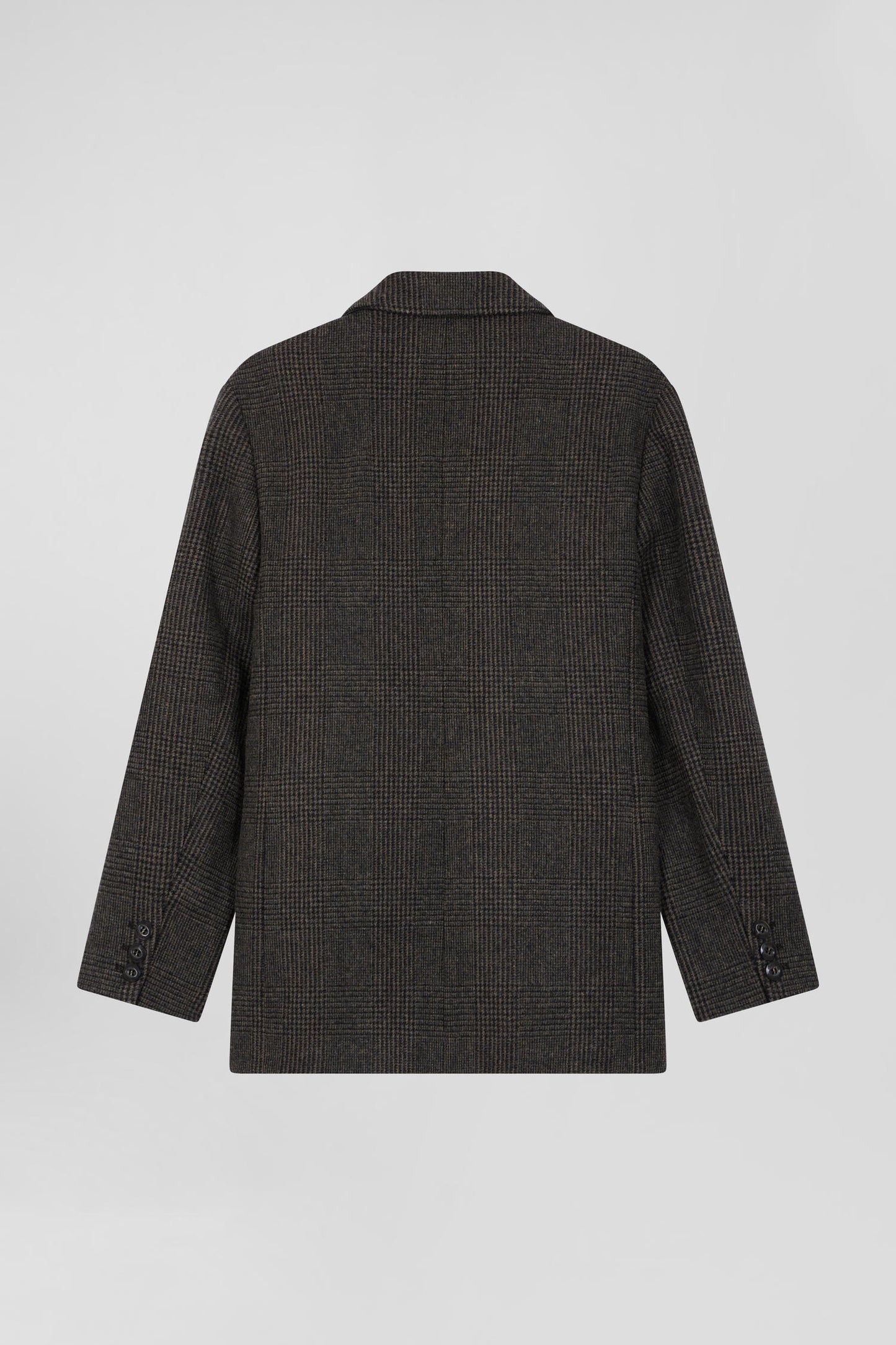 Prince of Wales wool blend blazer Oversized fit