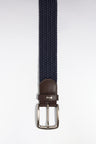 Ceinture textile élastiquée marine
