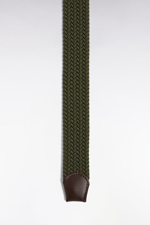 Ceinture textile élastiquée kaki - Image 3