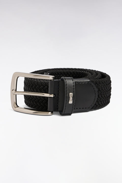 Ceinture textile élastiquée noir - Image 1
