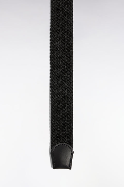 Ceinture textile élastiquée noir - Image 3